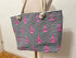 Tasche gestreift mit pinken Ankern