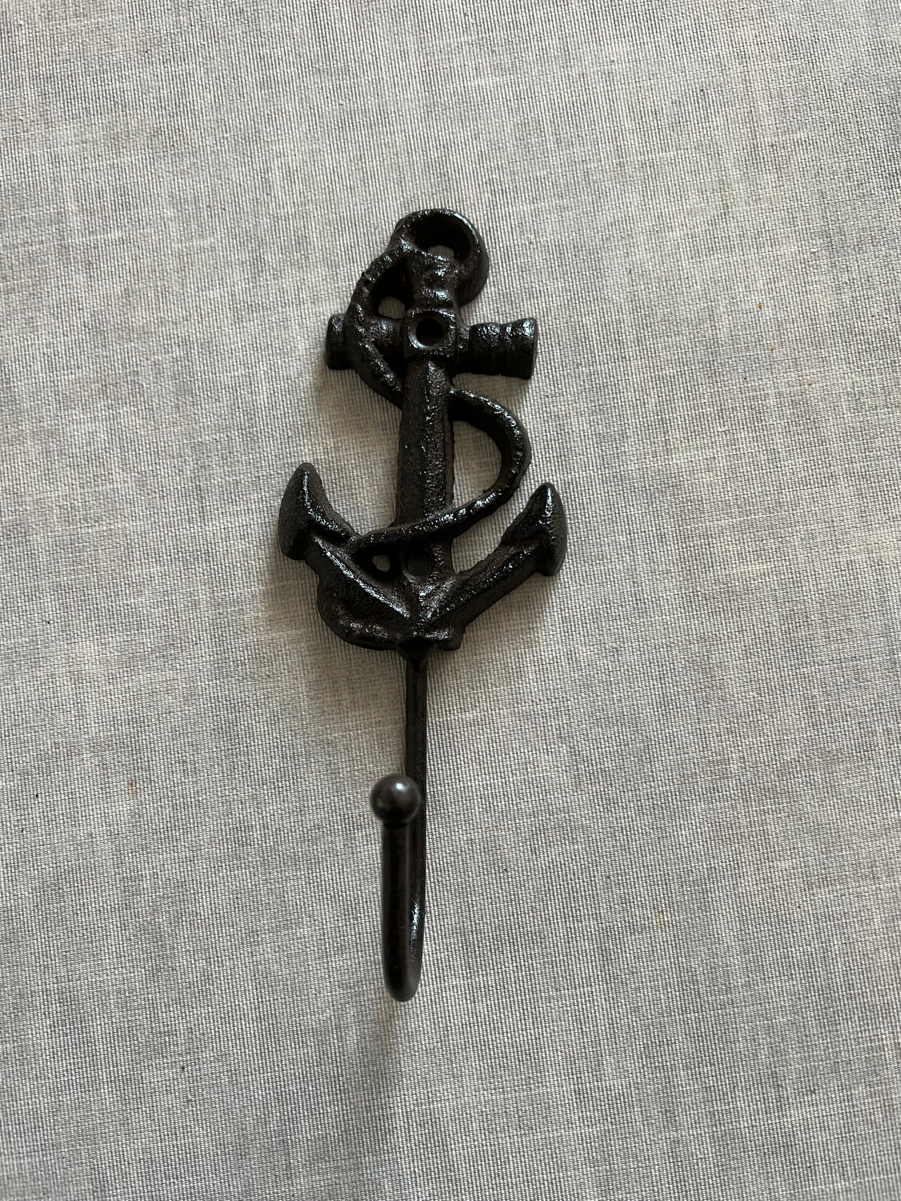 Kleiderhaken Gusseisen mit Anker
