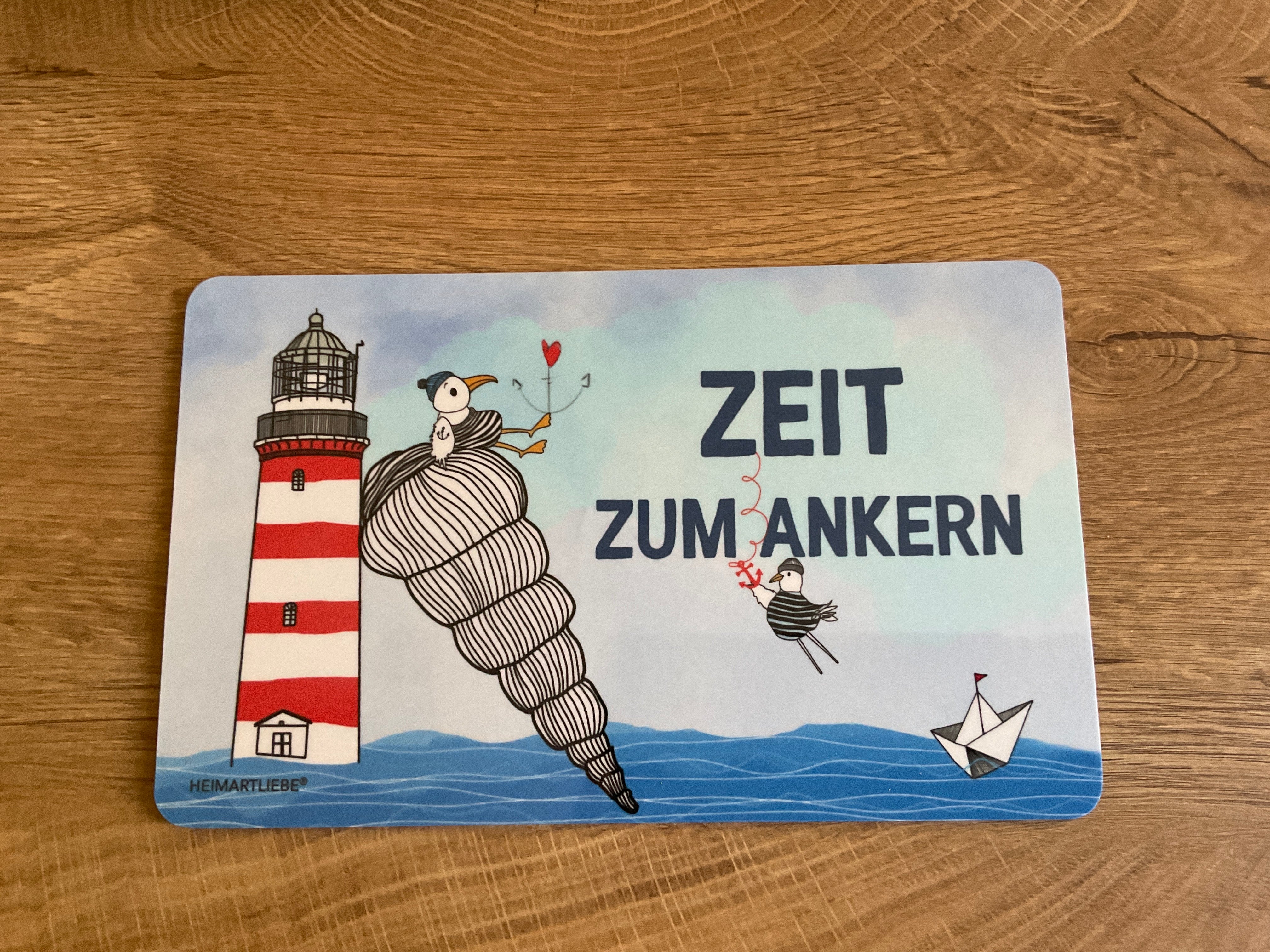 Brettchen Frühstücksbrett - Zeit zum Ankern