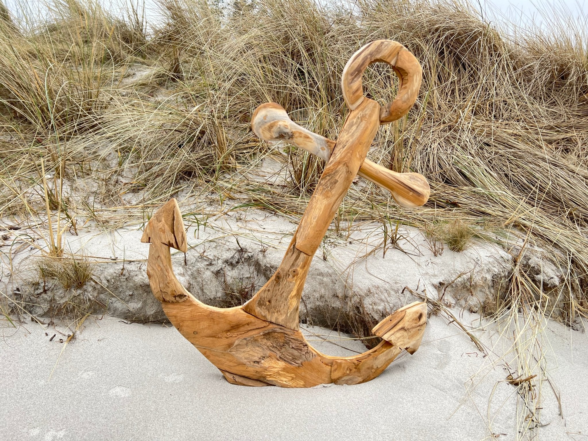 Anker 80cm Teakholz zum Aufhängen - MEER DEKO