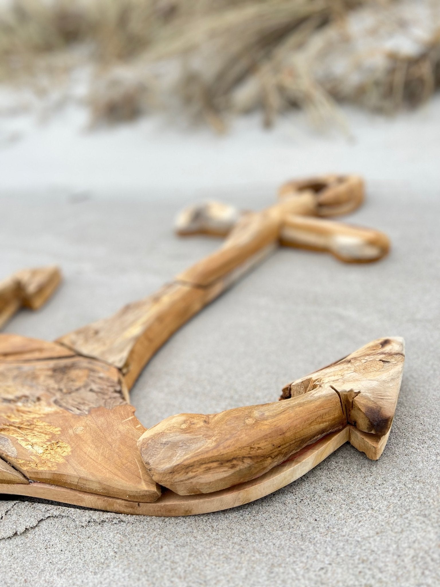 Anker 80cm Teakholz zum Aufhängen - MEER DEKO