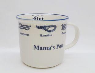 Becher Mama`s Pott Retro mit Knoten „Ebbe und Flut“ - MEER DEKO