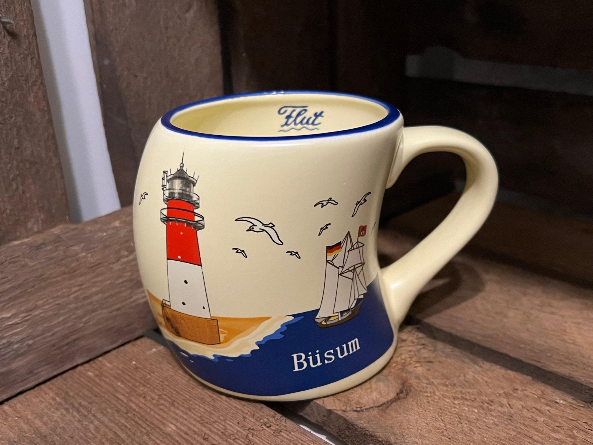 Büsum Tasse „windig“ ca. 330ml - MEER DEKO