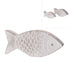 Fisch Beton 16 x3 x 7cm grau/weiß gewischt - MEER DEKO