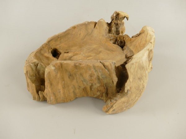 Holzschalen Unikate Tekaholz H.10 - D.26cm - MEER DEKO