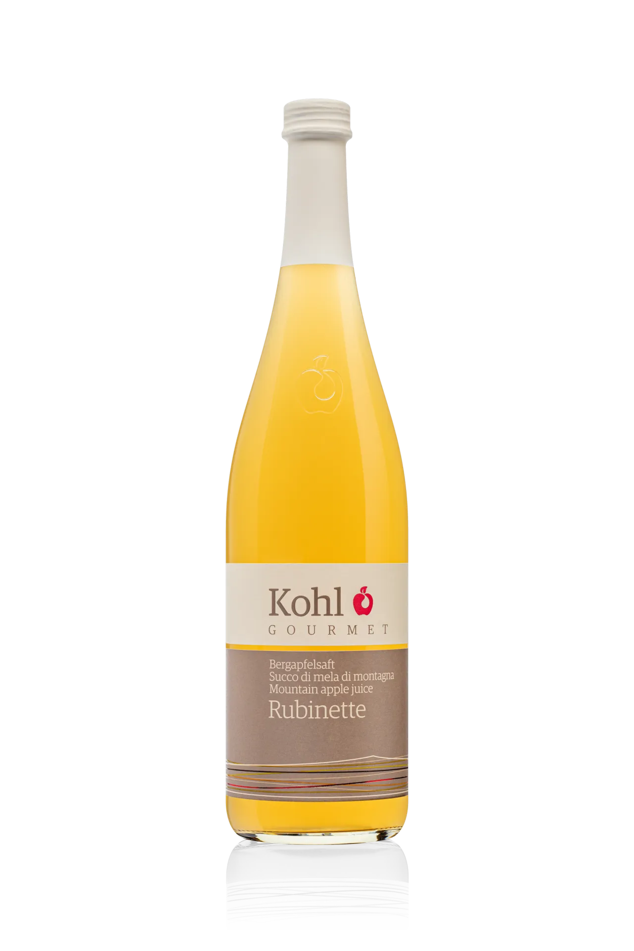 Bergapfelsaft Rubinette 0,75l