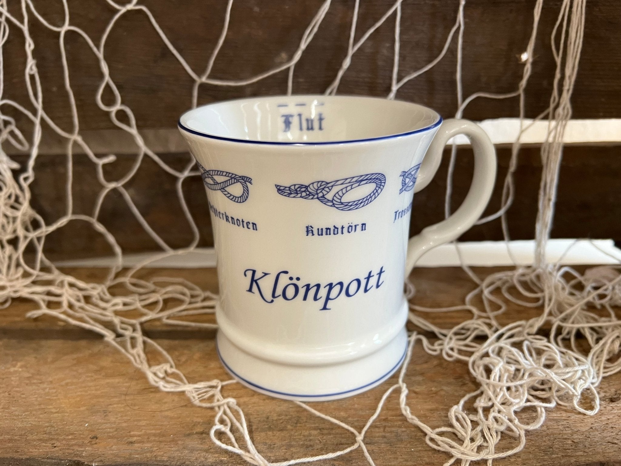 Klönpott Tasse indisch blau - MEER DEKO