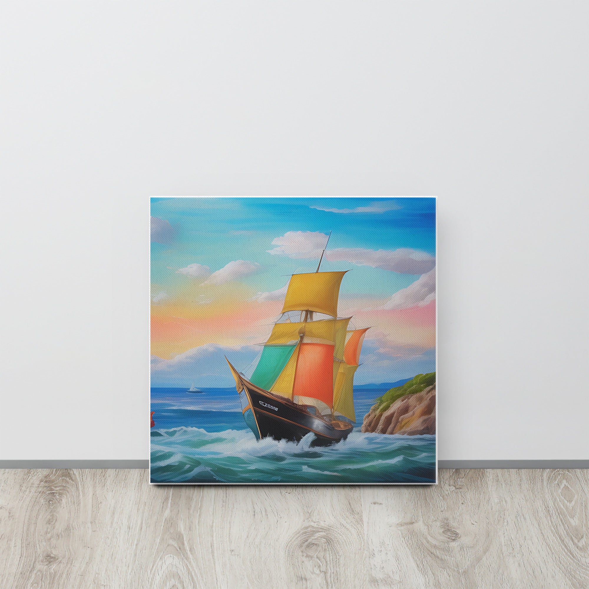 Leinwand Segelschiff 50x50cm - MEER DEKO