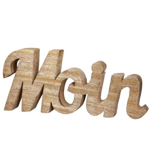 Moin Schriftzug Mangoholz - MEER DEKO