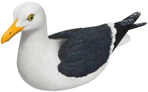 Möwe L. 40cm sitzend und schwimmend Poly Figur - MEER DEKO