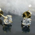 Ohrstecker Ohrring 4mm Zirkonia 9Kt GOLD - MEER DEKO