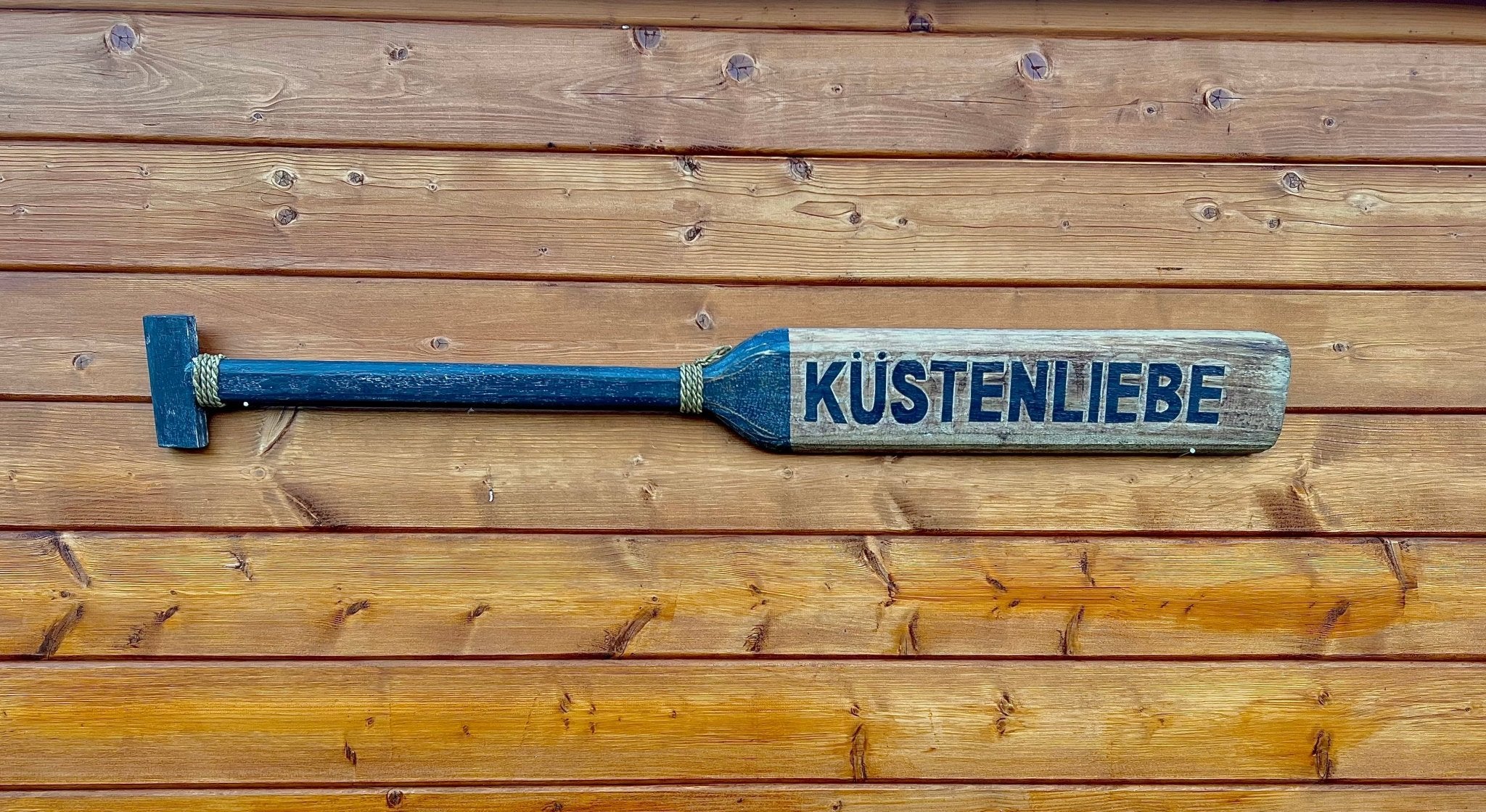 Paddel Küstenliebe 115cm Holz - MEER DEKO