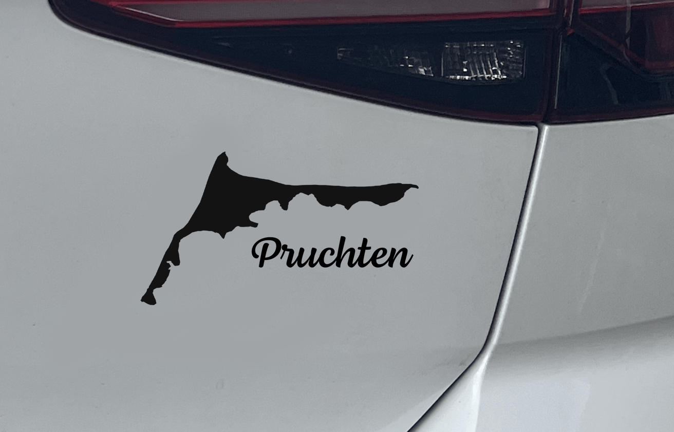 Pruchten Autoaufkleber FDZ mit Silhouette und Schriftzug - MEER DEKO