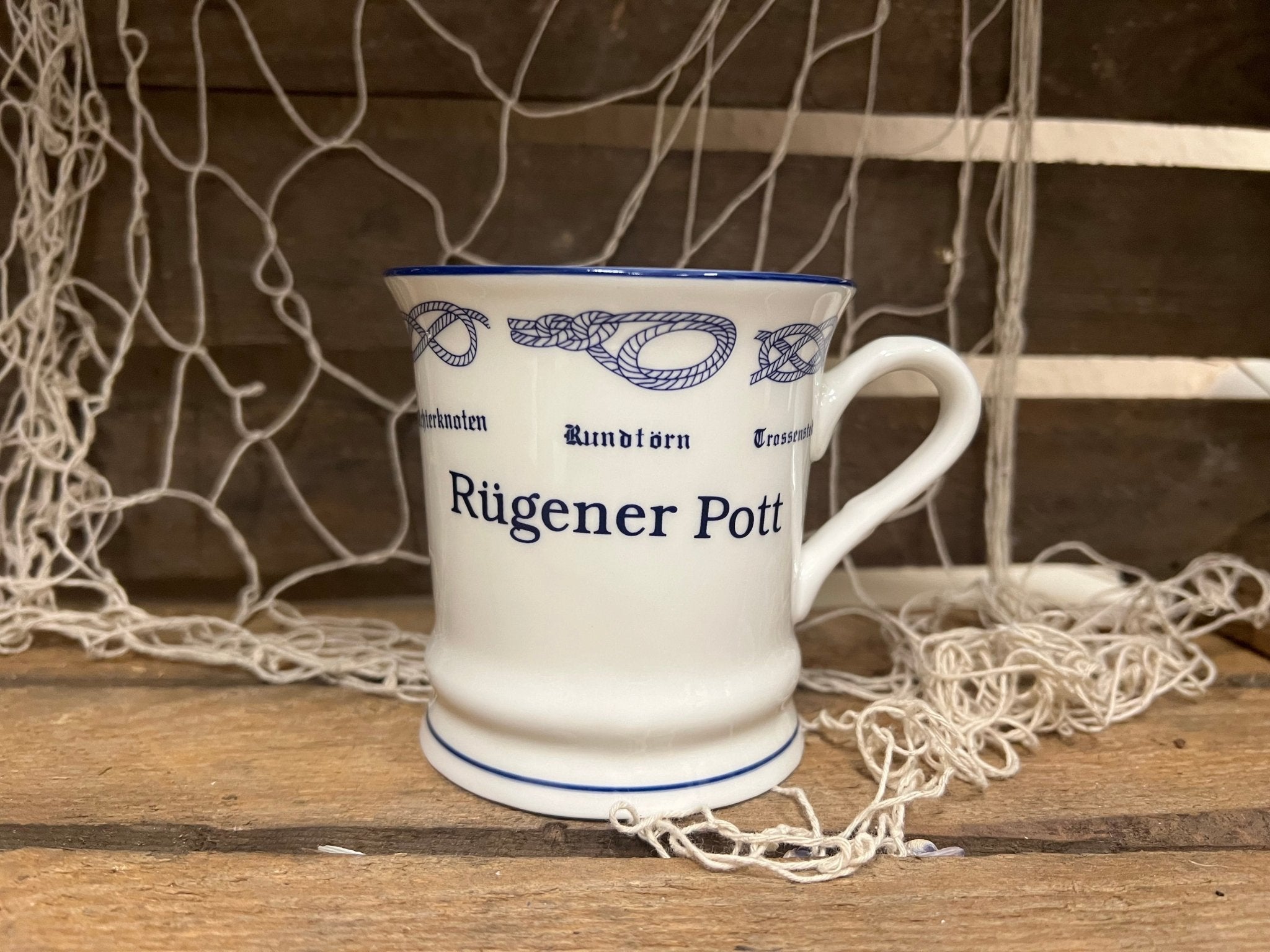 Rügener Pott Tasse indisch blau - MEER DEKO