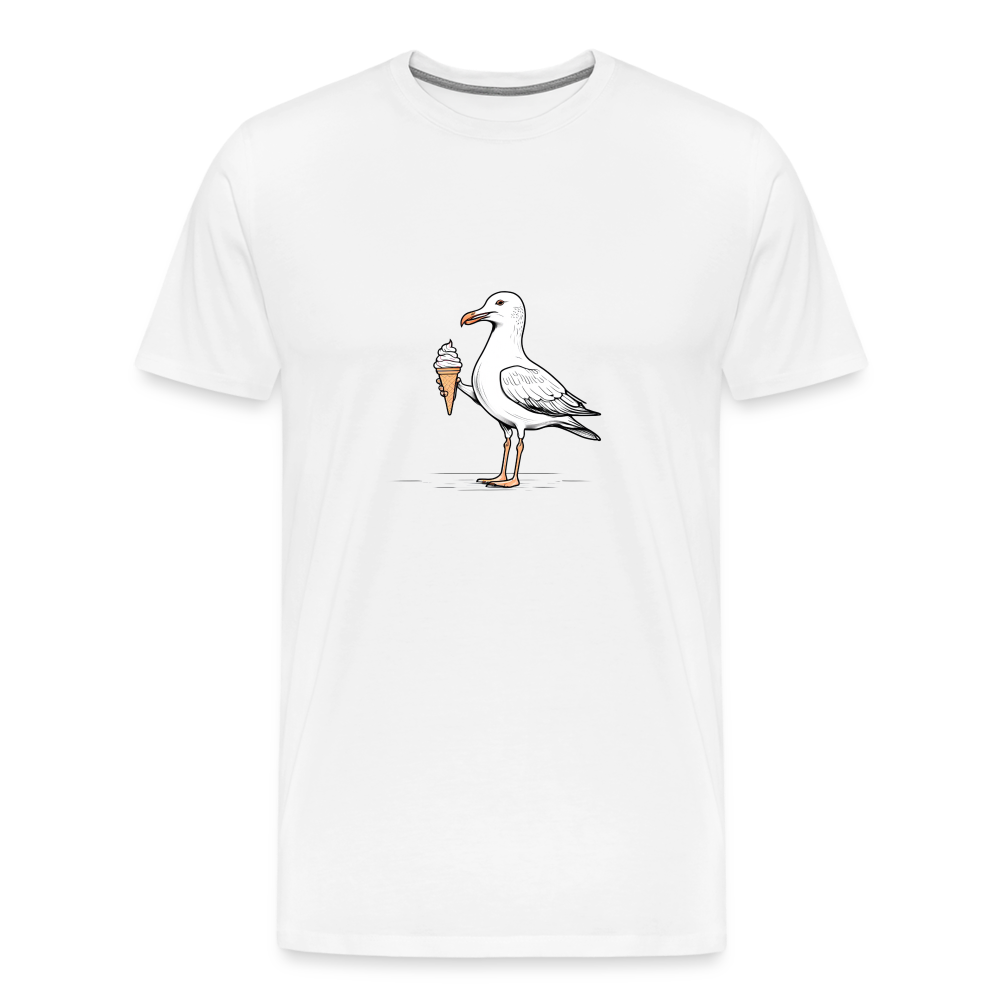 Möwe mit Eis T-Shirt - white