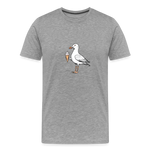 Möwe mit Eis T-Shirt - heather grey