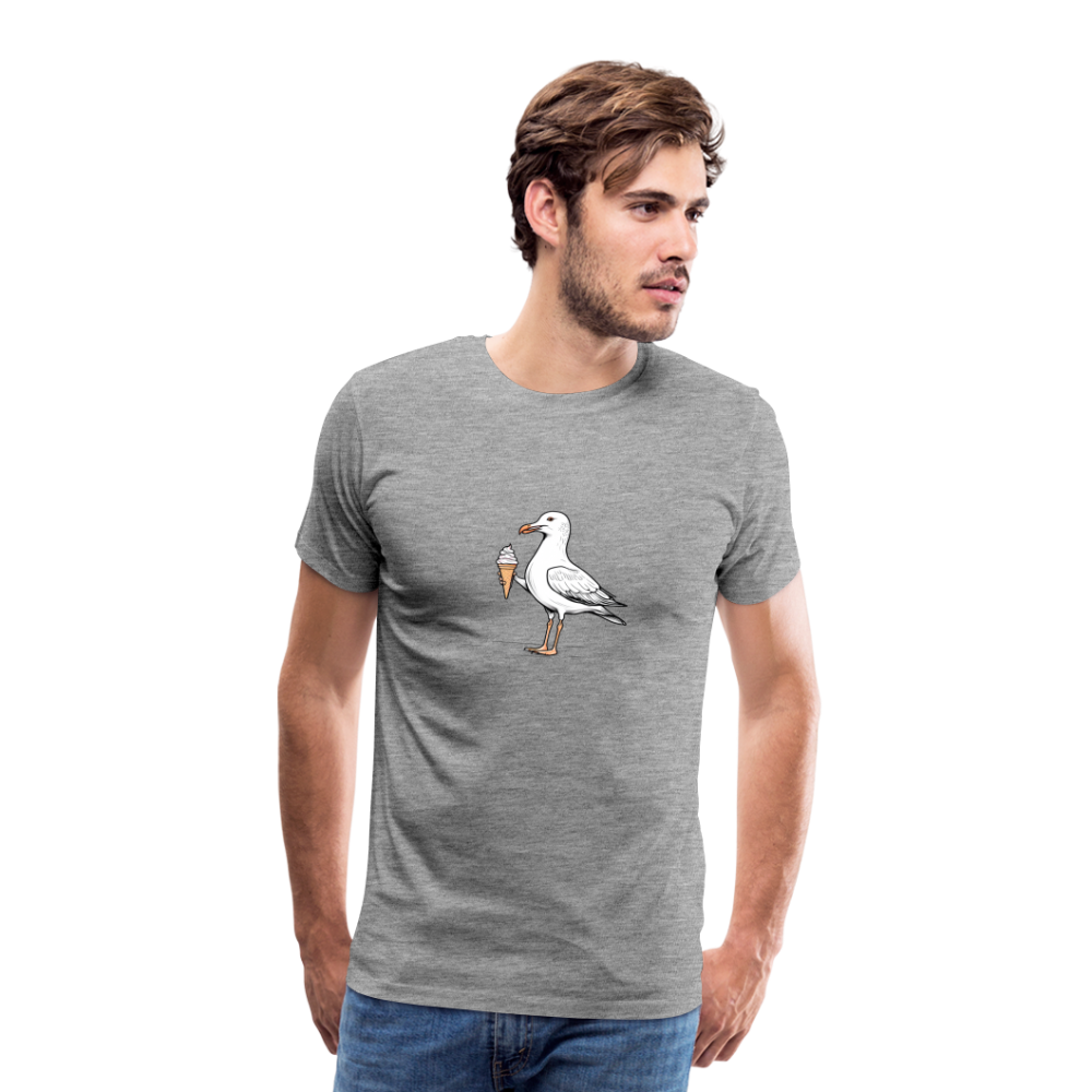 Möwe mit Eis T-Shirt - heather grey