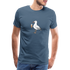 Möwe mit Eis T-Shirt - steel blue