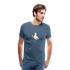 Möwe mit Eis T-Shirt - steel blue