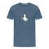 Möwe mit Eis T-Shirt - steel blue