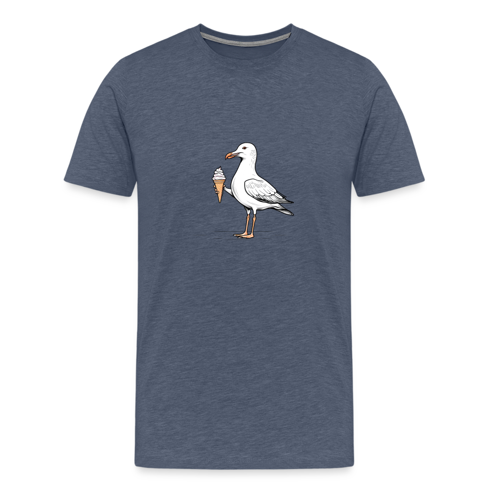 Möwe mit Eis T-Shirt - heather blue