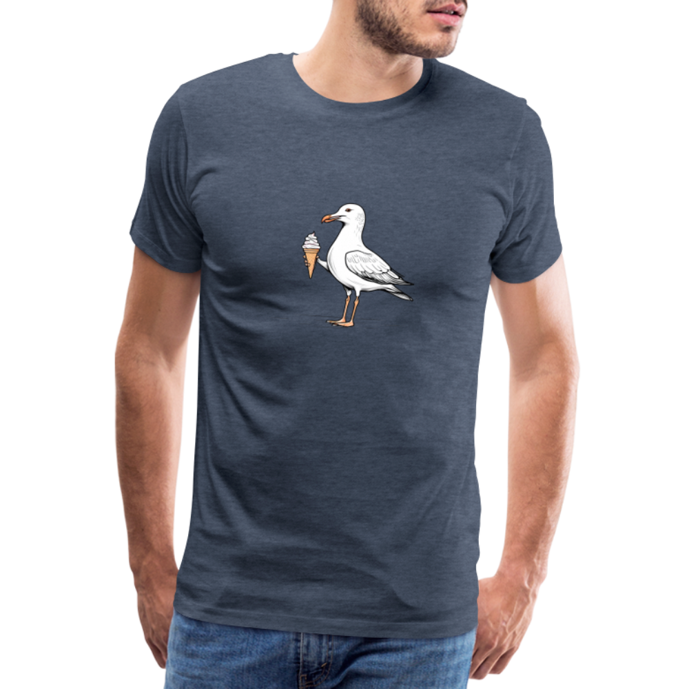 Möwe mit Eis T-Shirt - heather blue