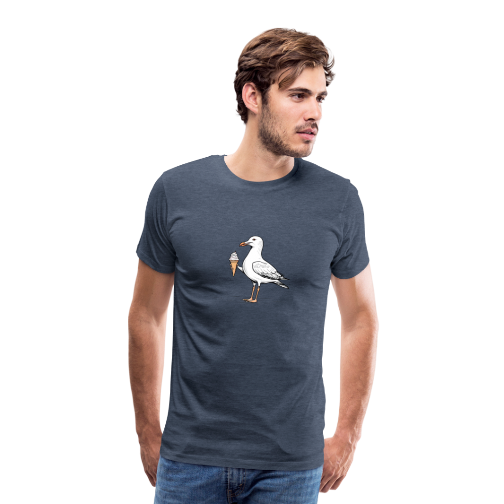 Möwe mit Eis T-Shirt - heather blue