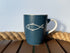 Tasse Fisch blau 330ml Steingut - MEER DEKO