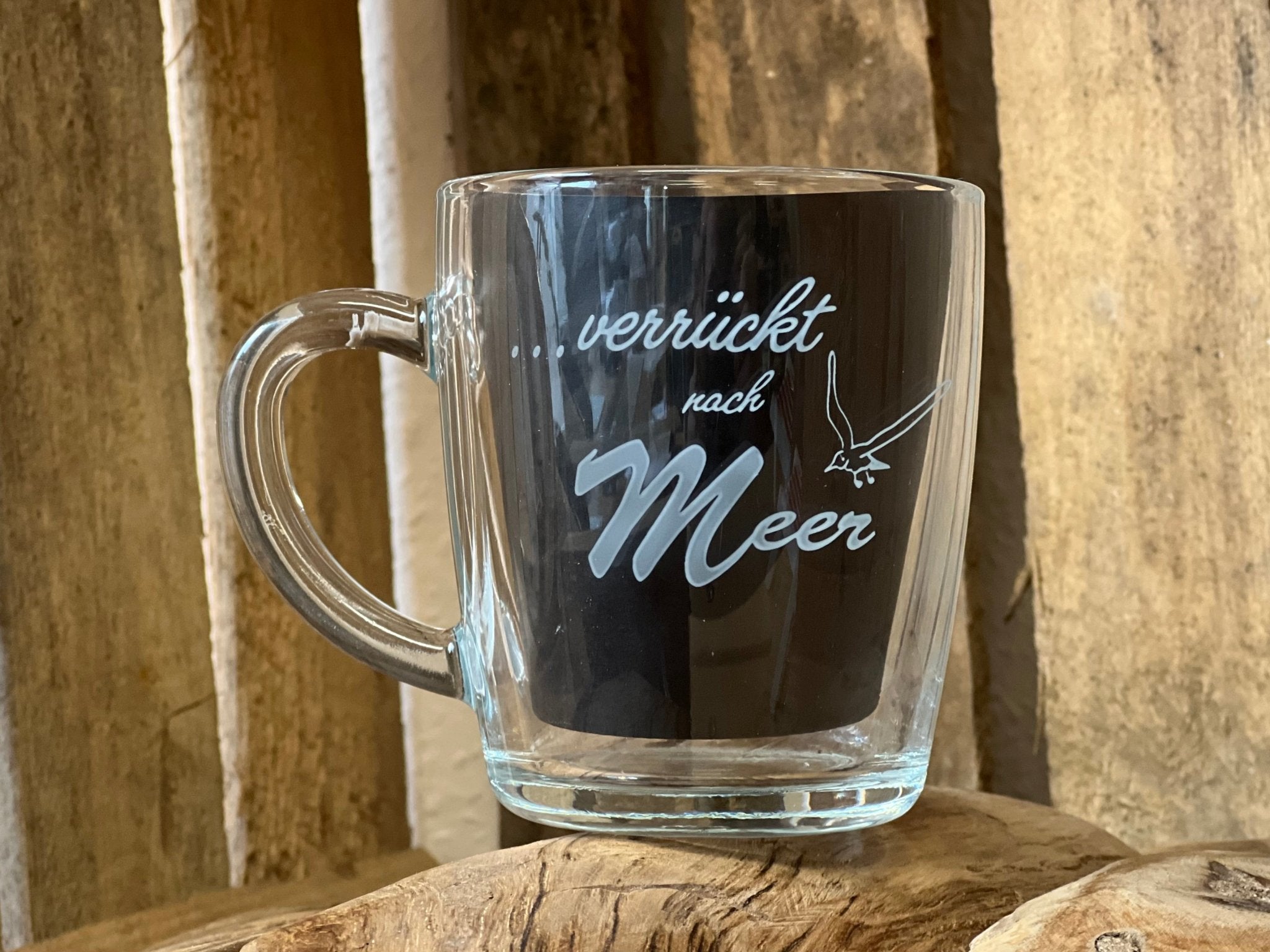 Teeglas „Verrückt nach Meer“ 350ml - MEER DEKO