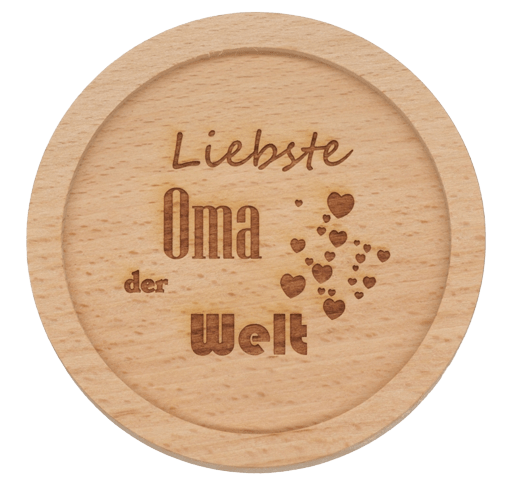 Untersetzer „Liebste Oma der Welt“ Buche - MEER DEKO