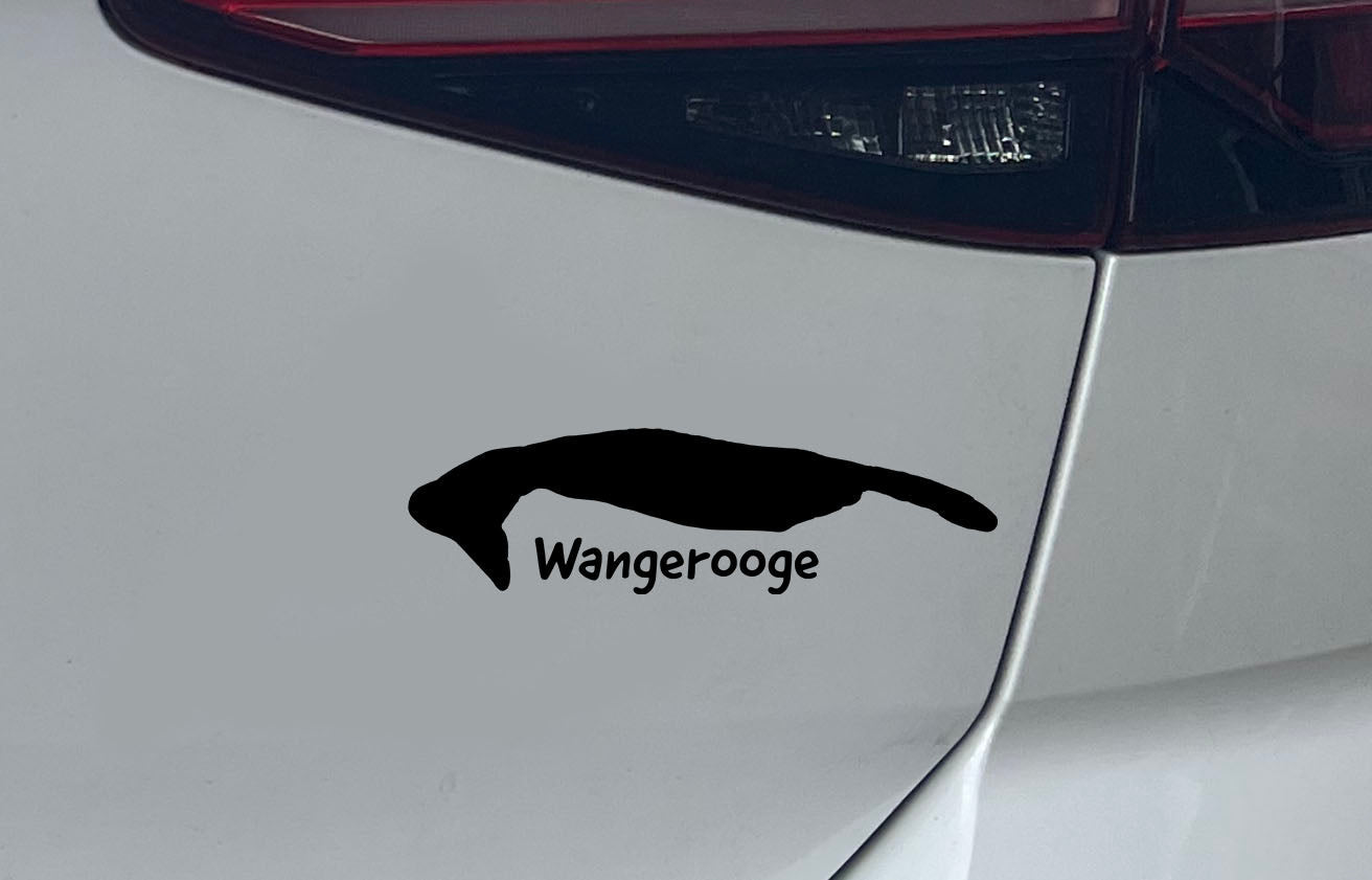 Wangerooge Autoaufkleber mit Silhouette und Schriftzug - MEER DEKO